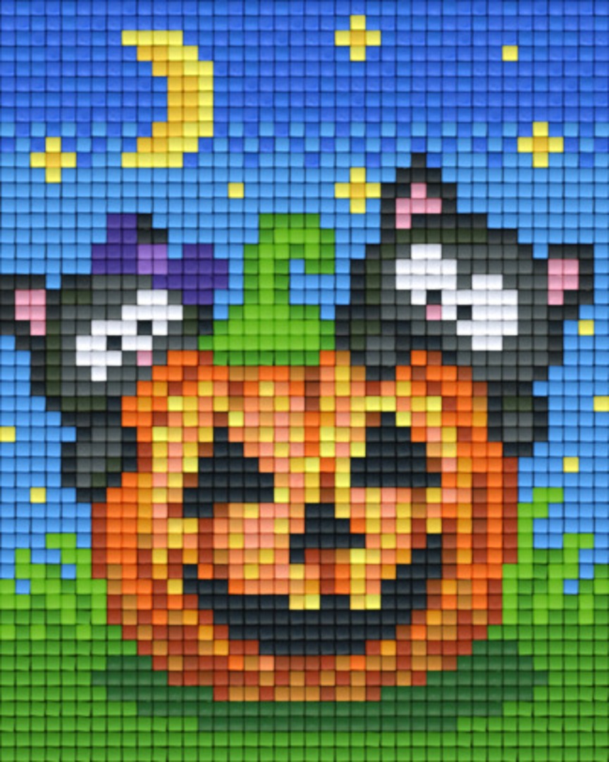 Halloween One [1] Baseplate PixelHobby Mini-mosaic Art Kits image 0